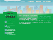 Tablet Screenshot of kirkkoparkki.fi